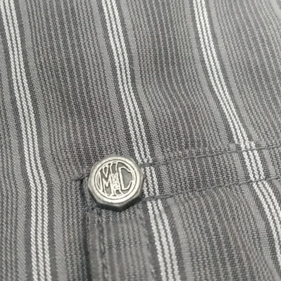 Vintage Harley Davidson Genuine Motor Cloths Striped Button Down Vest - Picture 13 of 16